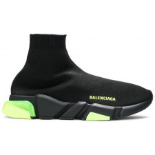 [ZH버전] 발렌시아가 스피드러너 클리어솔 Clear Sole - Black Yellow Fluo 남녀공용 607544 W05GJ 1048