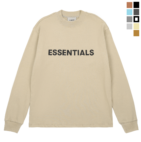 [CC] FEAR OF GOD ESSENTIALS FOG 피어오브갓 로고 긴팔티셔츠