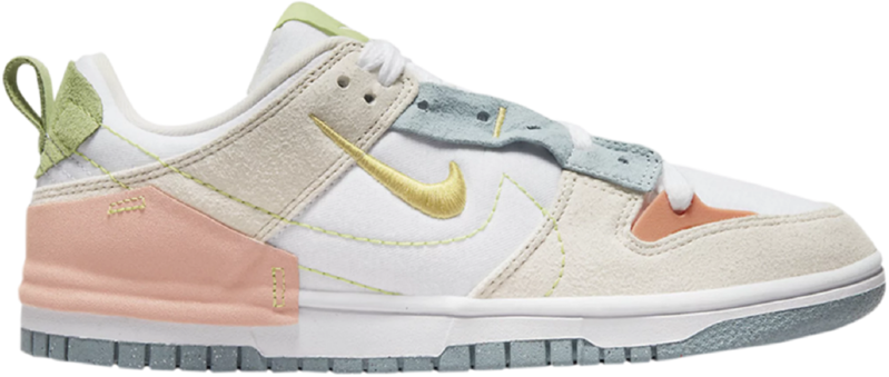 [정품급버전] 나이키_Dunk Low Disrupt 2 Easter 로우탑 캐주얼 슈즈 백금 핑크 Easter DV3457-100