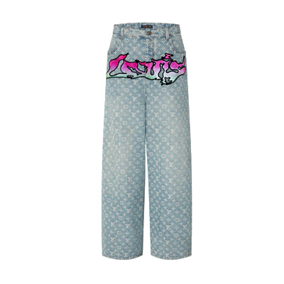 [TNN셀러] 22ss 루이비통 BAGGY DENIM PANTS 모노그램 데님 팬츠 1A9T0J