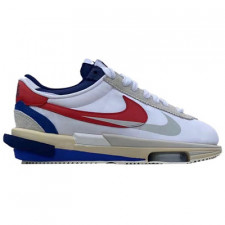 [PK버전] 사카이 X 나이키 줌 Cortez 4.0 SP 화이트 레드 블루 UK DQ0581-100